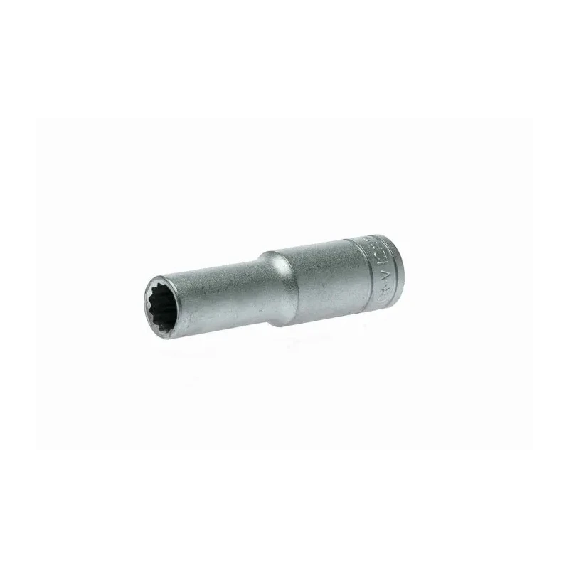 Teng Tools 12 mm 12 Point 1/2 in Drive Satin Finish Chrome Vanadium Steel Socket 79mm Overall Length M120612-C