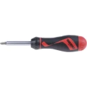 Teng Tools Ratcheting 1/4 in Hex Phillips, Pozidriv, Slotted Ratchet Screwdriver Set 175mm MDR908