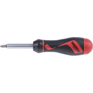 Teng Tools Ratcheting 1/4 in Hex Phillips, Pozidriv, Slotted Ratchet Screwdriver Set 175mm MDR908