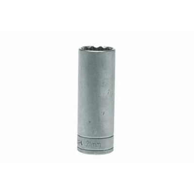 Teng Tools 1/2 in Drive 21 mm 12 Point Chrome Vanadium Socket, 79mm Overall Length M120621-C