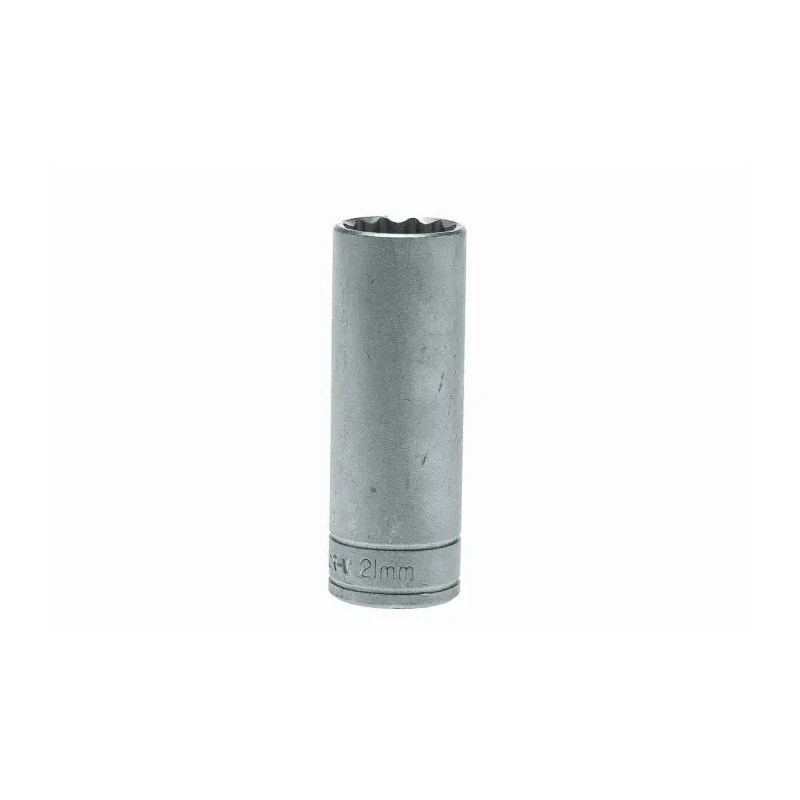 Teng Tools 1/2 in Drive 21 mm 12 Point Chrome Vanadium Socket, 79mm Overall Length M120621-C