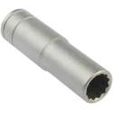 Teng Tools 1/2 Inch Drive 14 mm 12 Point Satin Finish Chrome Vanadium Steel Socket, 79mm Overall Length M120614-C