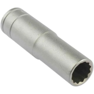 Teng Tools 1/2 Inch Drive 14 mm 12 Point Satin Finish Chrome Vanadium Steel Socket, 79mm Overall Length M120614-C