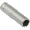 Teng Tools 1/2 Inch Drive 14 mm 12 Point Satin Finish Chrome Vanadium Steel Socket, 79mm Overall Length M120614-C