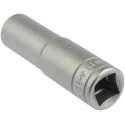 Teng Tools 1/2 Inch Drive 14 mm 12 Point Satin Finish Chrome Vanadium Steel Socket, 79mm Overall Length M120614-C