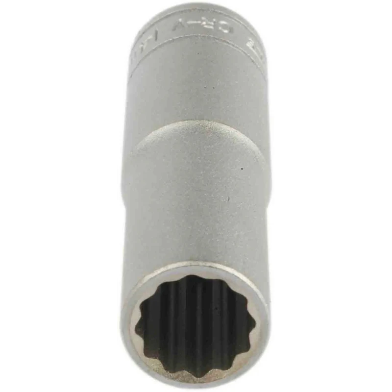 Teng Tools 1/2 Inch Drive 14 mm 12 Point Satin Finish Chrome Vanadium Steel Socket, 79mm Overall Length M120614-C