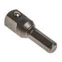 Teng Tools 1/4 in Hex Adapter Socket, 12mm Overall Length M380037