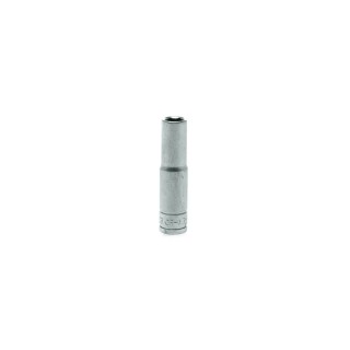 Teng Tools 1/4 in Drive 7 mm 6 Point Chrome Vanadium Socket, 49.5mm Overall Length M140607-C