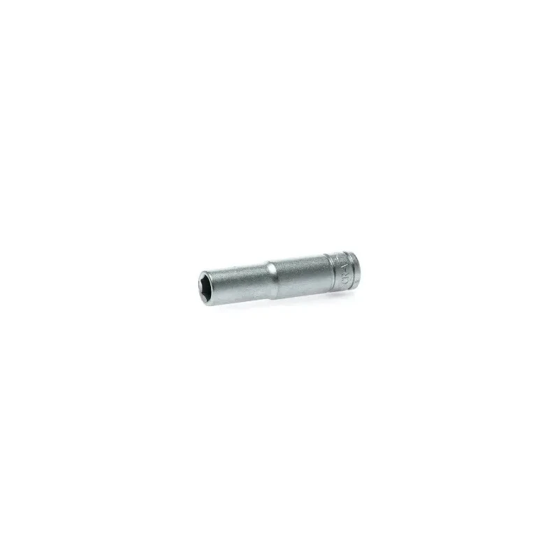 Teng Tools 1/4 in Drive 7 mm 6 Point Chrome Vanadium Socket, 49.5mm Overall Length M140607-C