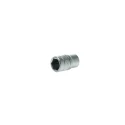 Teng Tools 1/4 in Drive 10 mm 6 Point Bi-Hexagon Socket, Chrome Vanadium, 25mm Overall Length M140510-C