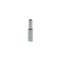 Teng Tools 1/4 in Drive 6 mm 6 Point Chrome Vanadium Socket 49.5mm Overall Length M140606-C