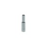 Teng Tools 1/4 in Drive 6 mm 6 Point Chrome Vanadium Socket 49.5mm Overall Length M140606-C