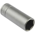 Teng Tools 3/8 in Drive 15 mm 6 Point Socket Satin Finish Chrome Vanadium Steel 45.5mm Overall Length M380615-C