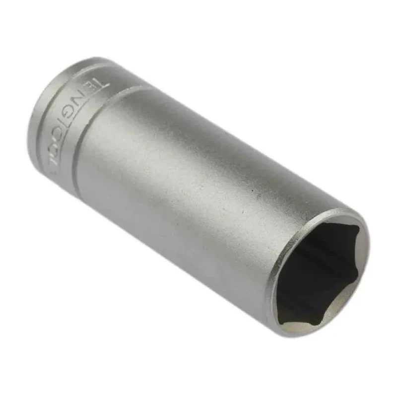 Teng Tools 3/8 in Drive 15 mm 6 Point Socket Satin Finish Chrome Vanadium Steel 45.5mm Overall Length M380615-C