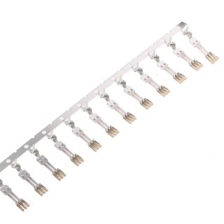 Molex 67581 Series Female Crimp Terminal for SATA Connector Housing, 22 AWG Min to 18 AWG Max, 1.5A Current, Gold 67581-0010