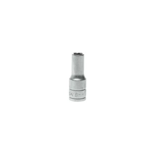 Teng Tools 3/8 in Drive 8 mm 6 Point Socket, Chrome Vanadium Steel, Satin Finish, 45.5mm Overall Length M380608-C