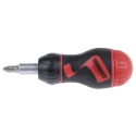 Teng Tools 1/4 in Hex Hexagon Ratchet Screwdriver, 100 mm Length MDR908S