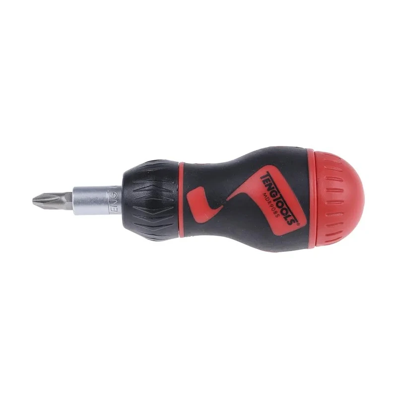 Teng Tools 1/4 in Hex Hexagon Ratchet Screwdriver, 100 mm Length MDR908S