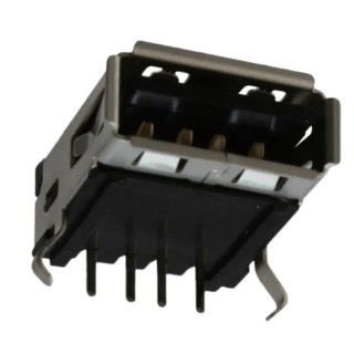 Molex Right Angle Panel Female USB Type A USB 2.0 Connector 1 Port 1.5A 30V 67643-2911