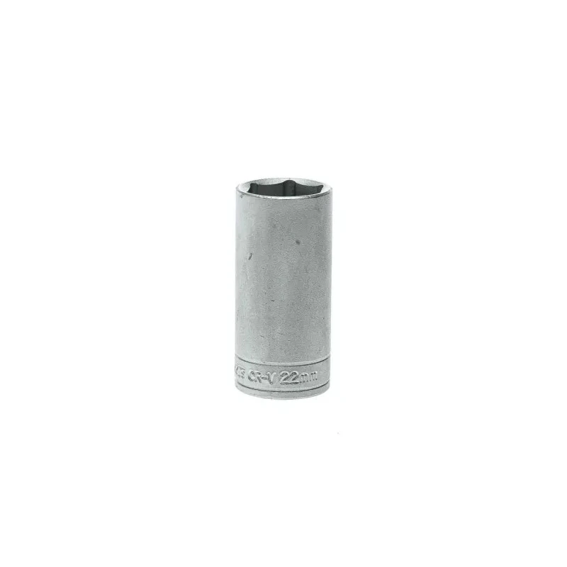 Teng Tools 3/8 in Drive 22 mm 6 Point Satin Finish Chrome Vanadium Steel Socket 45.5mm Overall Length M380622-C