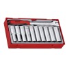 Teng Tools 11-Piece 1/2 in Drive Deep Socket Set Chrome Vanadium Steel Satin Finish TT1211