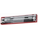 Teng Tools 3/4 in Drive Socket Ratchet with 72 Teeth, 5° Increments, Chrome Vanadium Satin Finish TTX3404