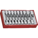Teng Tools 18-Piece 1/2 in Drive Bit Socket Set, Chrome Vanadium Steel, Satin Finish TTTX18