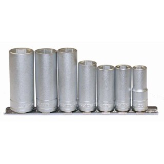 Teng Tools 7-Piece 3/8 in Drive 6 Point Socket Set Chrome Vanadium Steel Satin Finish M3807