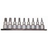 Teng Tools 9-Piece 3/8 in Drive Regular TPX Bit Socket Set Chrome Vanadium Steel Satin Finish M3813TPX