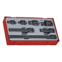 Teng Tools 1/2 in Drive Square Socket Adapter Set, Blackened Chrome Molybdenum Steel, ANSI Standard TT9207A