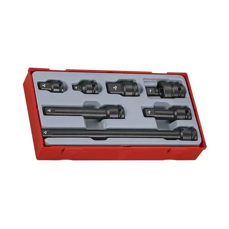Teng Tools 1/2 in Drive Square Socket Adapter Set, Blackened Chrome Molybdenum Steel, ANSI Standard TT9207A