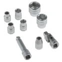 Teng Tools 19-Piece 3/8 inch Hexagon Socket Set with 72 Teeth Quick Release Ratchet TT3819