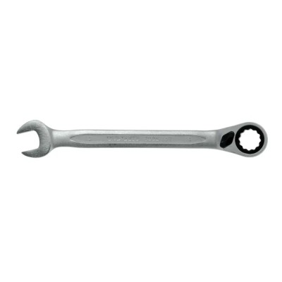 Teng Tools Combination Spanner 14 mm, 191mm Overall Length 72 Teeth Ratchet 13° Offset Satin Finish 600514R