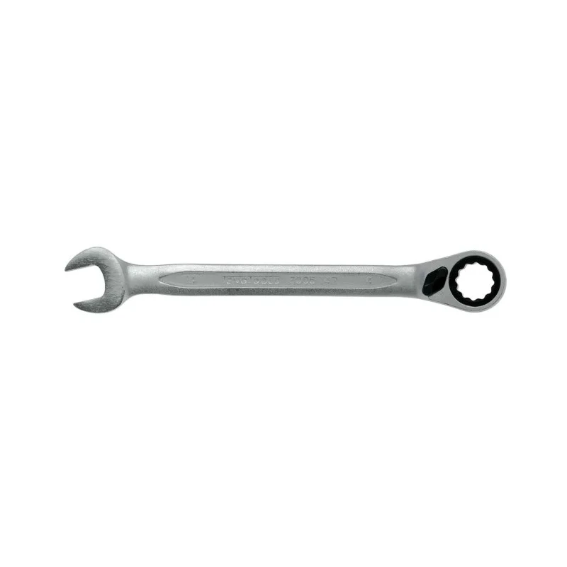 Teng Tools Combination Spanner 14 mm, 191mm Overall Length 72 Teeth Ratchet 13° Offset Satin Finish 600514R