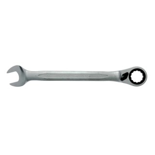 Teng Tools Combination Ratchet Spanner Satin Finish, Chrome Vanadium Steel, 30 mm Size, 403mm Overall Length 600530R