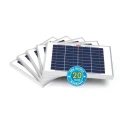 RS PRO Surface 10 W Polycrystalline Cable Solar Panel 22V 10W 36 Cells 17% Efficiency 85°C Max Operating Temperature 904-6121