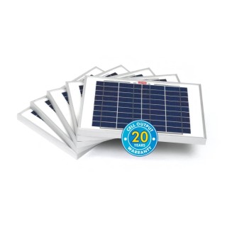 RS PRO Surface 10 W Polycrystalline Cable Solar Panel 22V 10W 36 Cells 17% Efficiency 85°C Max Operating Temperature 904-6121