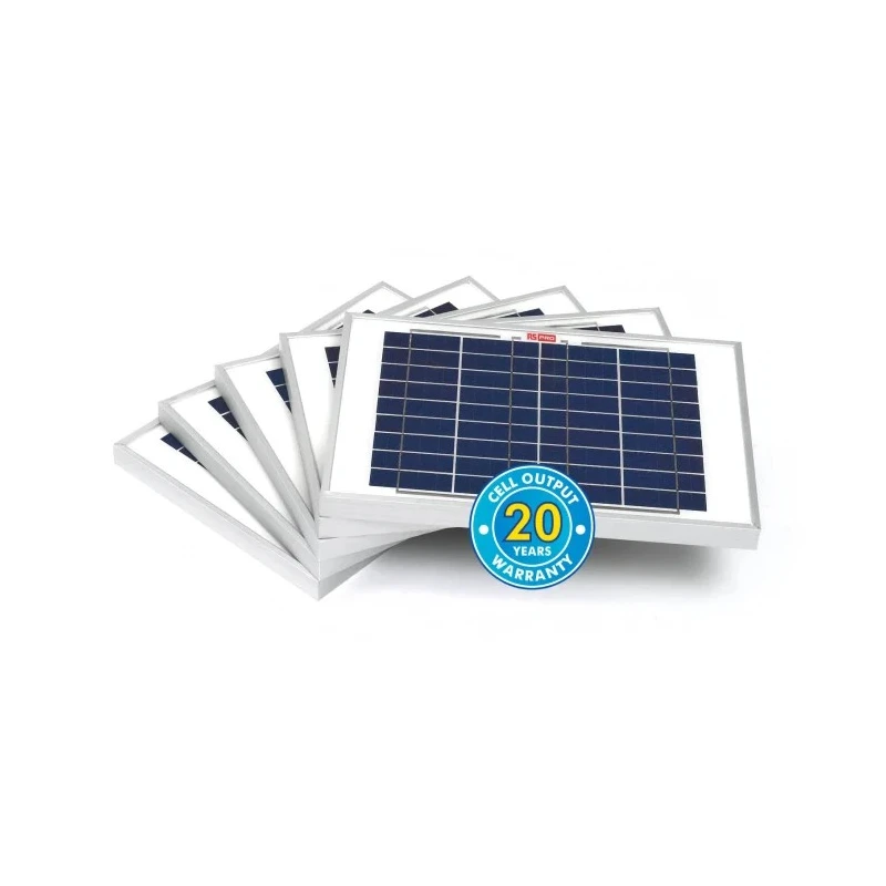RS PRO Surface 10 W Polycrystalline Cable Solar Panel 22V 10W 36 Cells 17% Efficiency 85°C Max Operating Temperature 904-6121