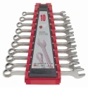 Teng Tools 10-Piece Ring Spanner Set 8 To 19 mm Chrome Vanadium Steel Satin Finish 6510A