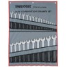 Teng Tools 26-Piece Ring Spanner Set, Metric Sizes 6 To 32 mm, Chrome Vanadium Steel Satin Finish 6526MM