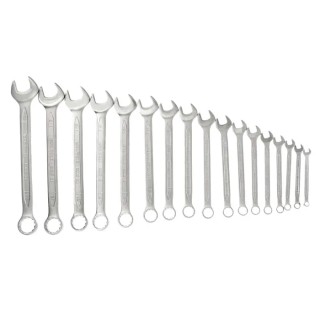 Teng Tools 17-Piece Ring Spanner Set 6 To 22 mm Chrome Vanadium Steel 6517