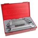 Teng Tools 8-Piece Open End Spanner Set, 6 To 22 mm, Chrome Vanadium Steel, Satin Finish TT6208