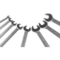 Teng Tools 8-Piece Open End Spanner Set, 6 To 22 mm, Chrome Vanadium Steel, Satin Finish TT6208