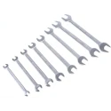 Teng Tools 8-Piece Metric Double Open End Spanner Set 6 To 22 mm Chrome Vanadium Steel 6208