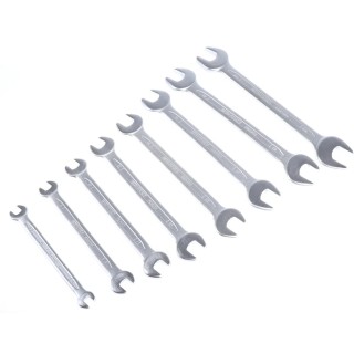 Teng Tools 8-Piece Metric Double Open End Spanner Set 6 To 22 mm Chrome Vanadium Steel 6208