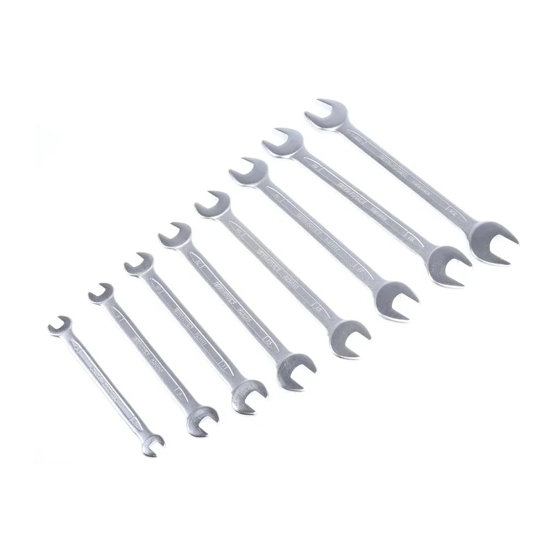 Teng Tools 8-Piece Metric Double Open End Spanner Set 6 To 22 mm Chrome Vanadium Steel 6208