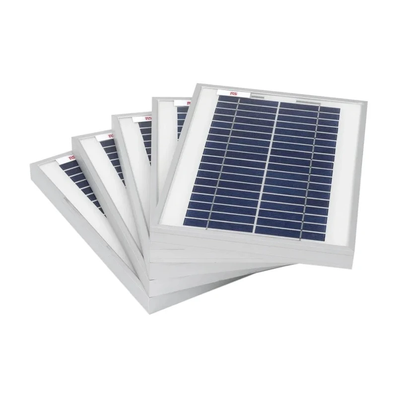 RS PRO Surface Mount 5 W Polycrystalline Solar Panel 22V, 35Ah Battery Support 904-6128
