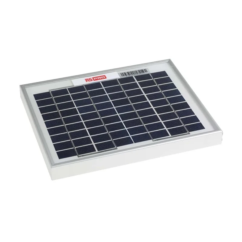 RS PRO Surface Mount 5 W Polycrystalline Solar Panel 22V, 35Ah Battery Support 904-6128