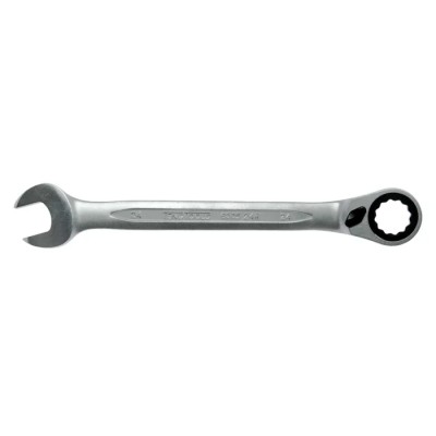 Teng Tools Combination Spanner 24 mm, 323mm Overall Length Satin Finish Chrome Vanadium Steel 600524R