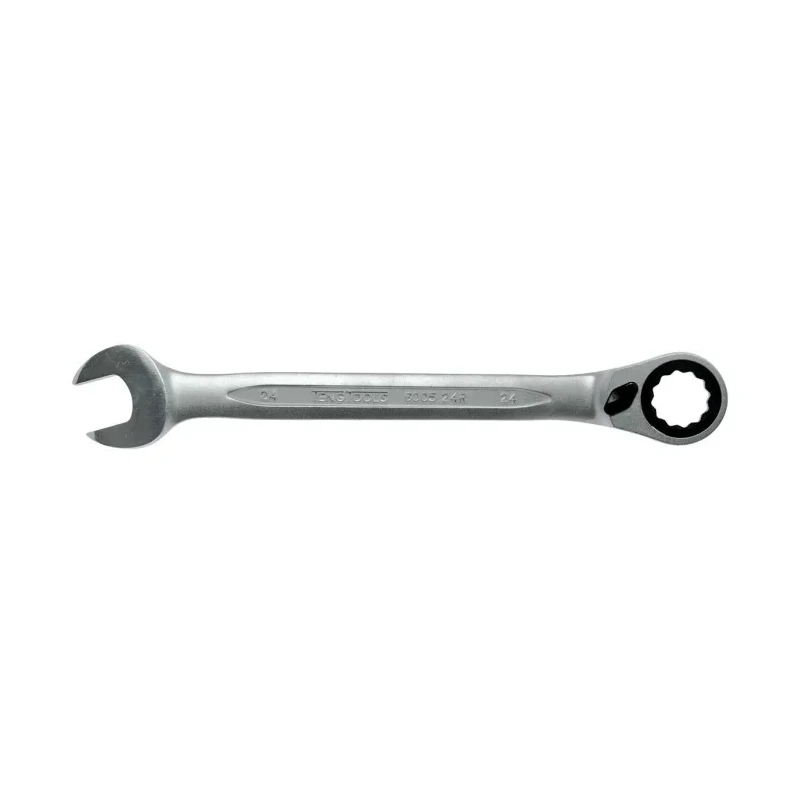 Teng Tools Combination Spanner 24 mm, 323mm Overall Length Satin Finish Chrome Vanadium Steel 600524R